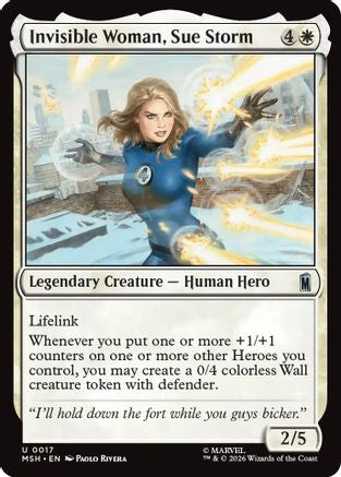 Invisible Woman, Sue Storm 17 Marvel Super Heroes MTG UC NM