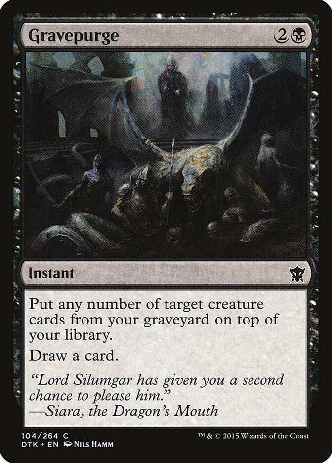 Gravepurge 104 Dragons of Tarkir MTG C LP