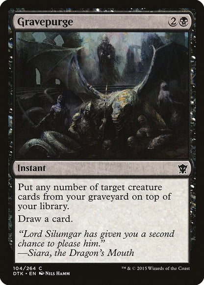 Gravepurge 104 Dragons of Tarkir MTG C LP