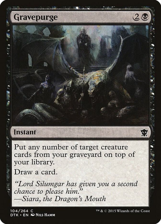 Gravepurge 104 Dragons of Tarkir MTG C LP