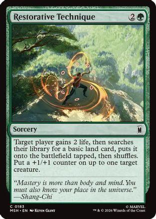 Restorative Technique 183 Marvel Super Heroes MTG C NM