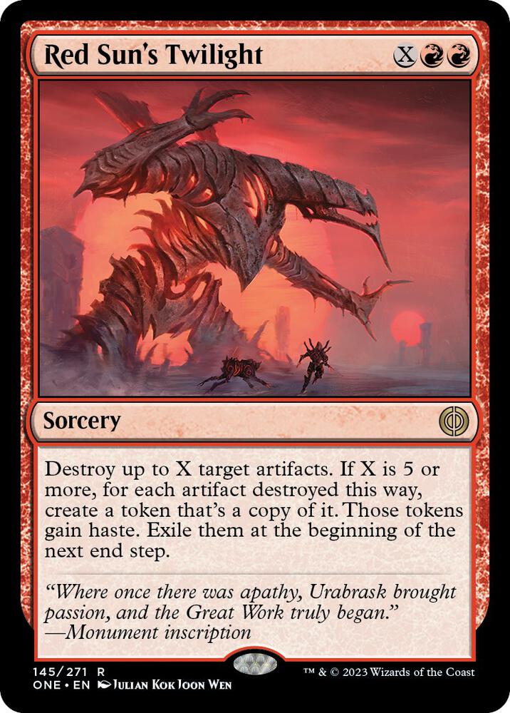 Red Sun's Twilight 145 Phyrexia: All Will Be One MTG R NM