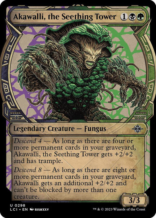 Akawalli, the Seething Tower (Showcase) 298 The Lost Caverns of Ixalan MTG UC NM