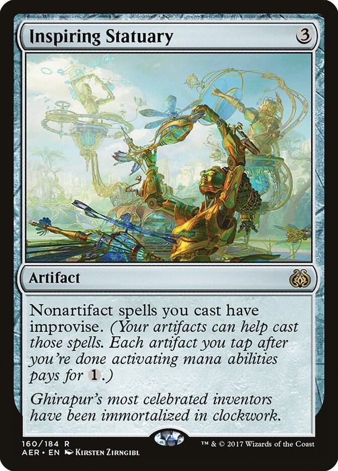 Inspiring Statuary 160 Aether Revolt MTG R NM