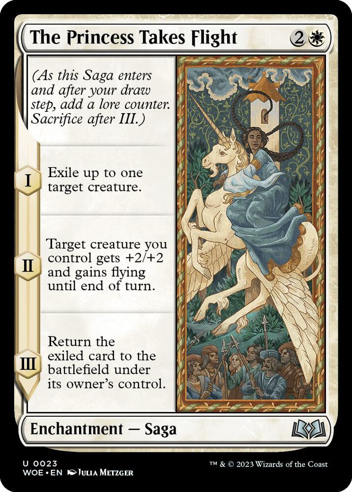 The Princess Takes Flight 23 Wilds of Eldraine MTG UC NM