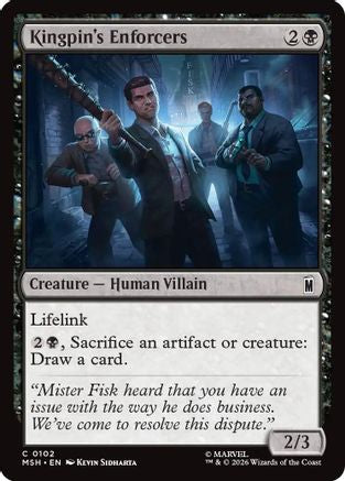 Kingpin's Enforcers 102 Marvel Super Heroes MTG C Foil NM
