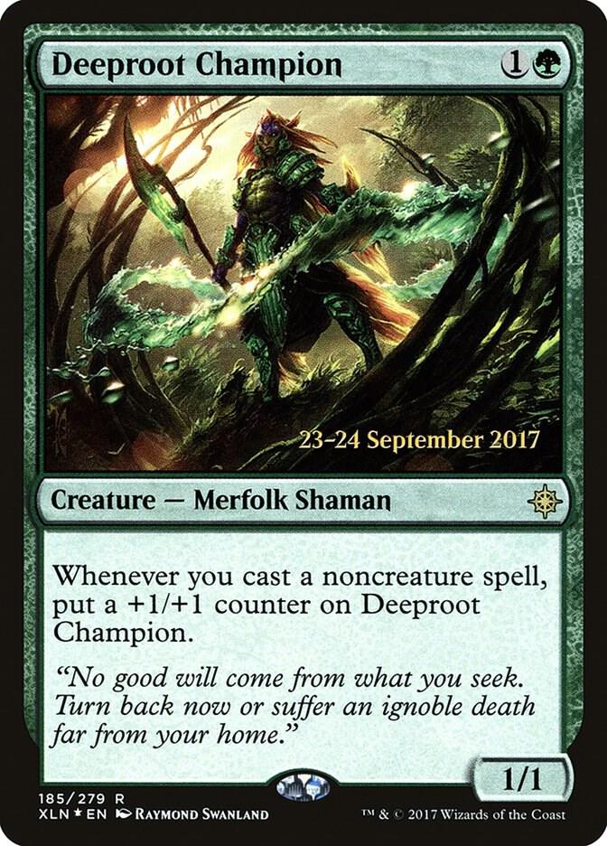 Deeproot Champion 185 Prerelease Cards MTG R Foil NM