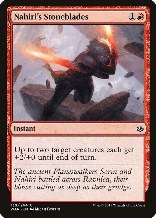Nahiri's Stoneblades 139 War of the Spark MTG C NM