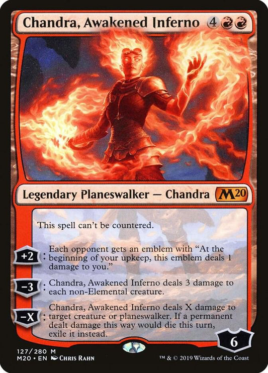 Chandra, Awakened Inferno 127 Core Set 2020 MTG Mythic NM