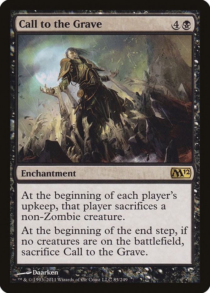 Call to the Grave 85 Magic 2012 (M12) MTG R LP