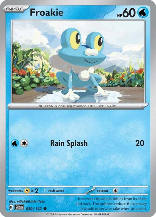 Froakie 39/142 Stellar Crown Pokemon C NM