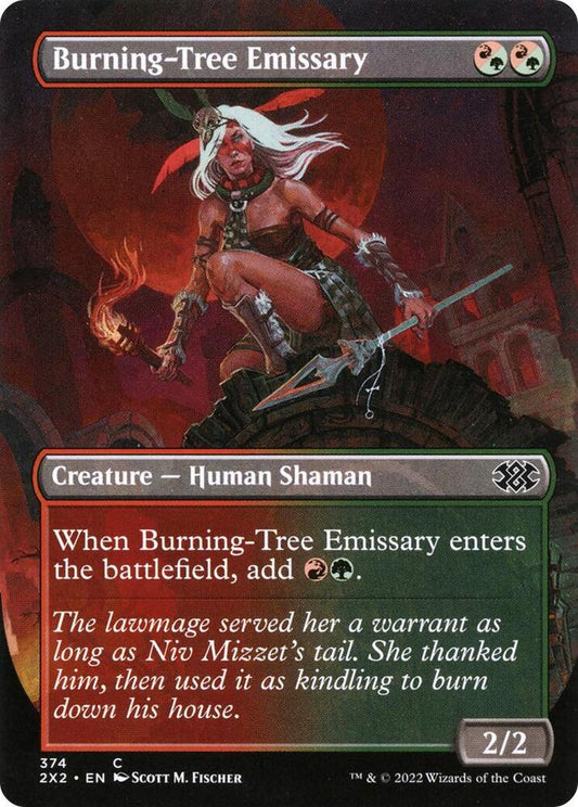 Burning-Tree Emissary (Borderless) 374 Double Masters 2022 MTG C NM