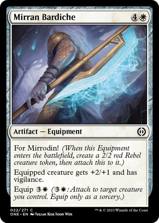 Mirran Bardiche 22 Phyrexia: All Will Be One MTG C NM