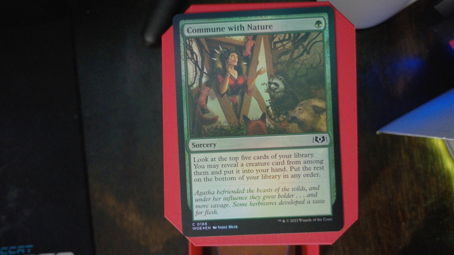 Commune with Nature 166 Wilds of Eldraine MTG C Foil NM