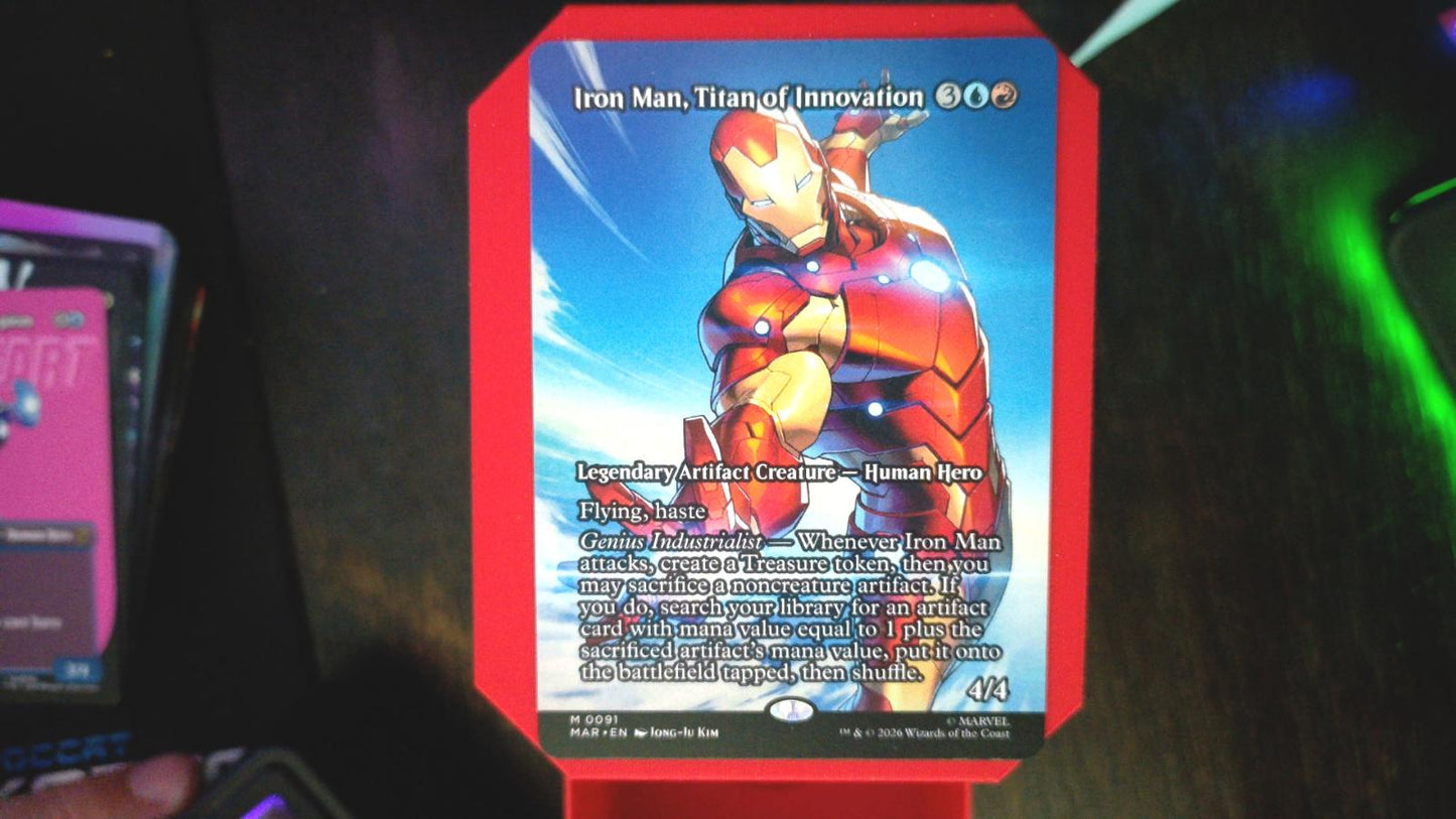 Iron Man, Titan of Innovation Borderless 91 Marvel Universe Eternal-Legal MTG NM