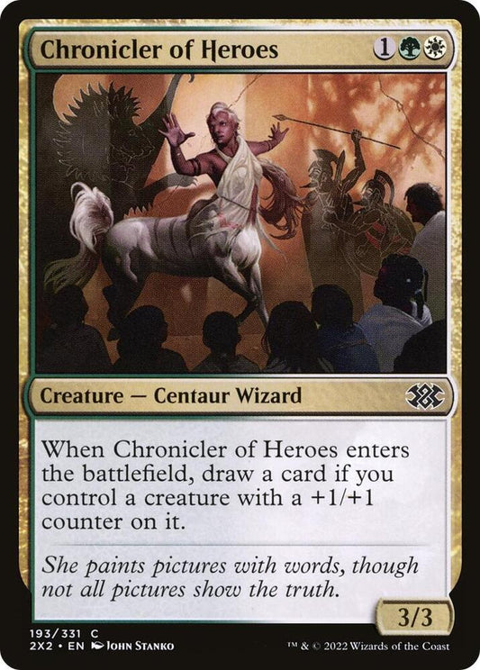 Chronicler of Heroes 193 Double Masters 2022 MTG C NM