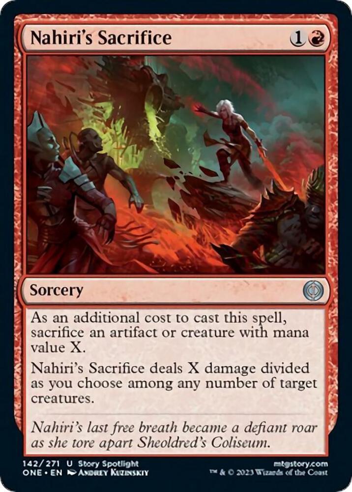 Nahiri's Sacrifice 142 Phyrexia: All Will Be One MTG UC NM
