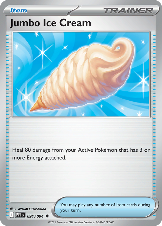 Jumbo Ice Cream 091/094 Phantasmal Flames Pokemon UC NM