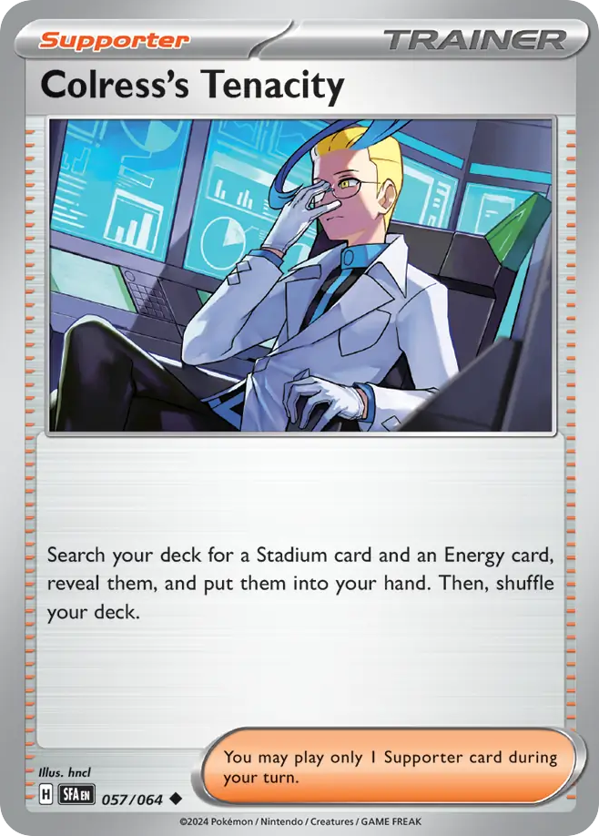 Colress's Tenacity 057/064 Shrouded Fable Pokemon UC NM