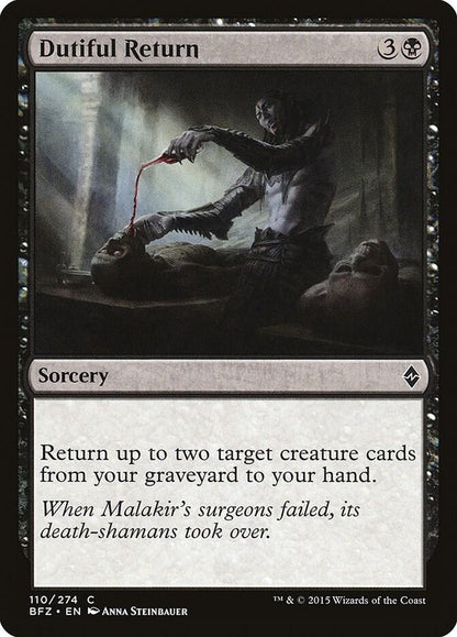 Dutiful Return 110 Battle for Zendikar MTG C LP