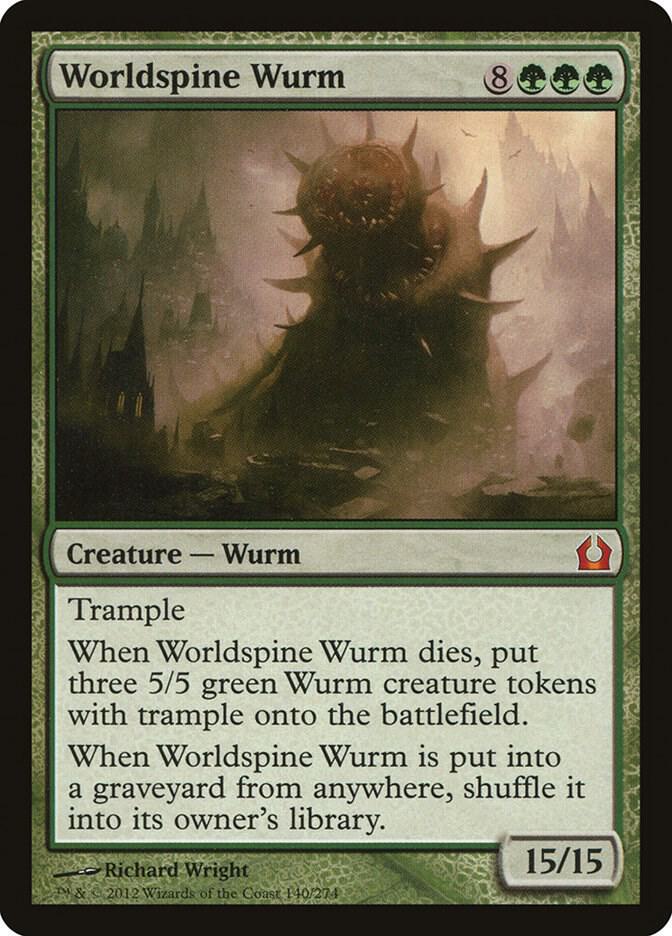 Worldspine Wurm 140 Return to Ravnica MTG Mythic LP