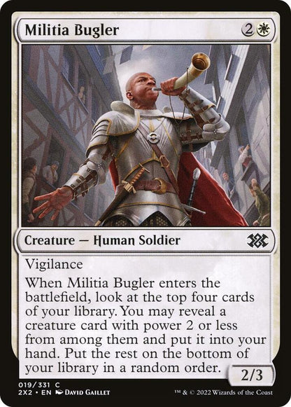 Militia Bugler 19 Double Masters 2022 MTG C NM