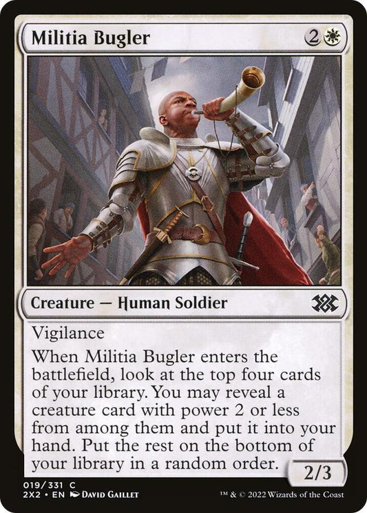 Militia Bugler 19 Double Masters 2022 MTG C NM