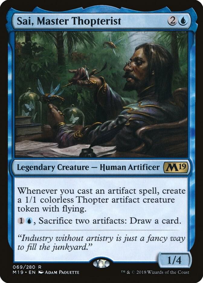Sai, Master Thopterist 69 Core Set 2019 MTG R NM