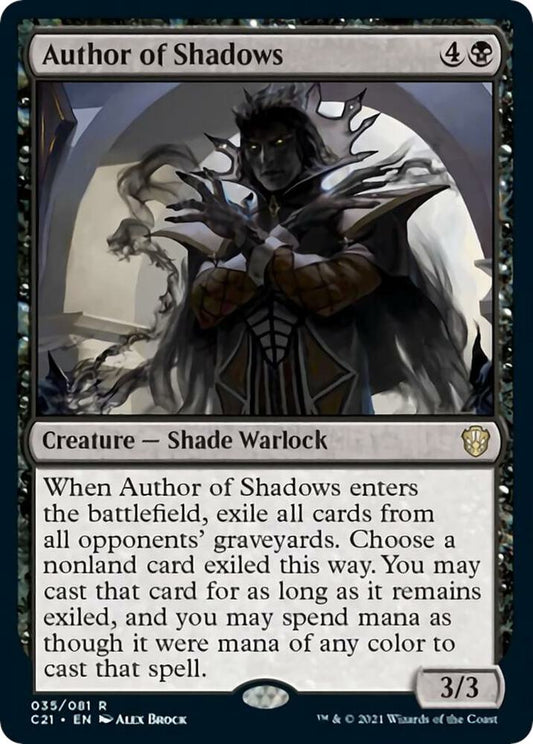 Author of Shadows 35 Commander 2021 MTG R NM