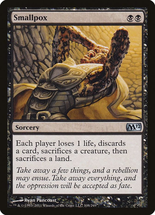 Smallpox 108 Magic 2012 (M12) MTG UC NM