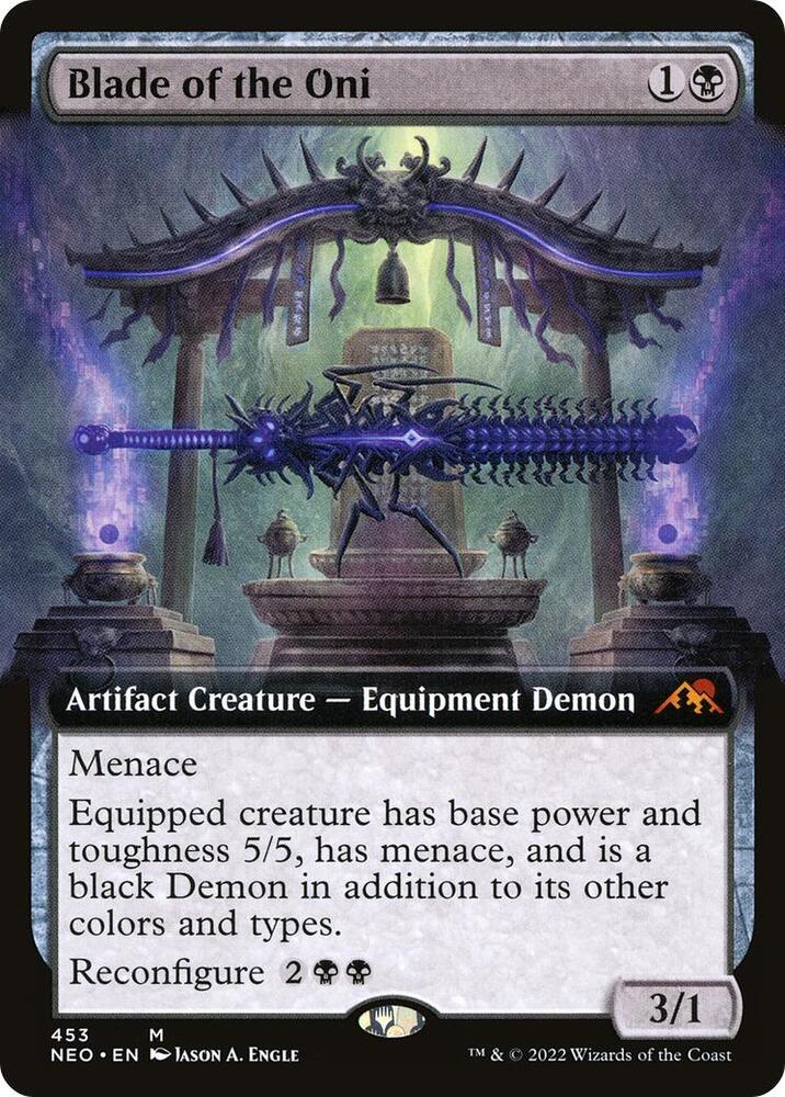 Blade of the Oni (Extended Art) 453 Kamigawa: Neon Dynasty MTG Mythic NM