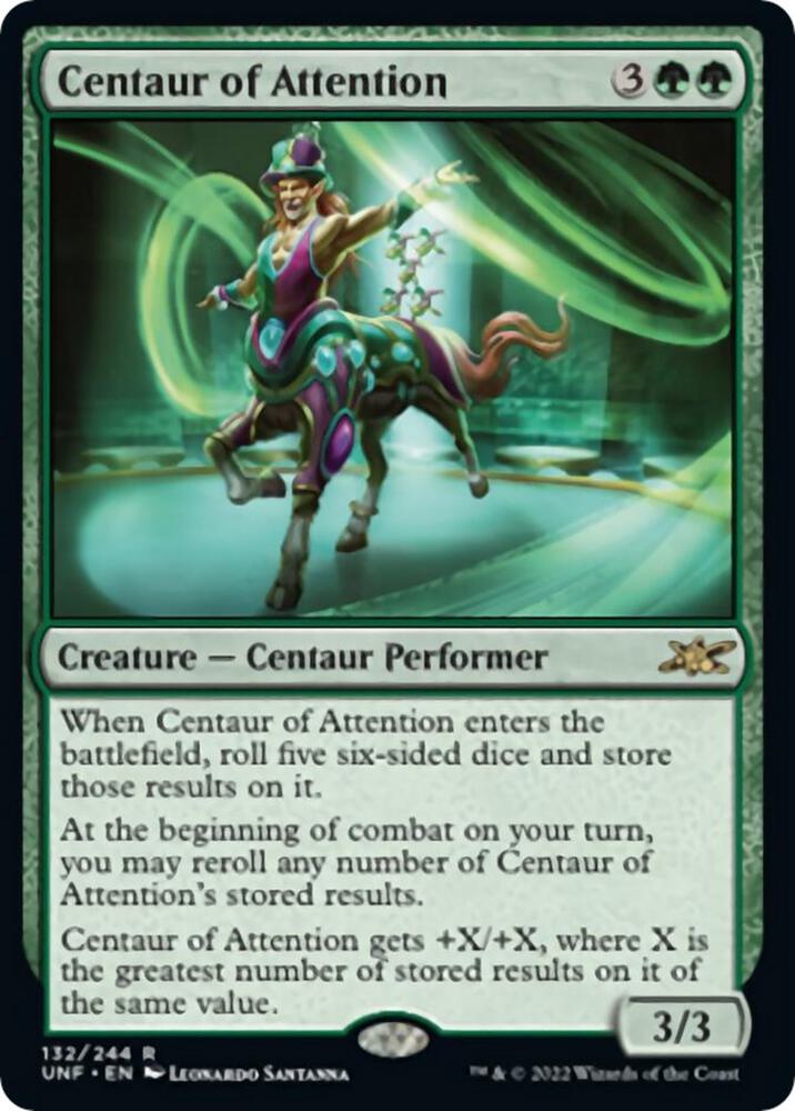 Centaur of Attention 132 Unfinity MTG R NM