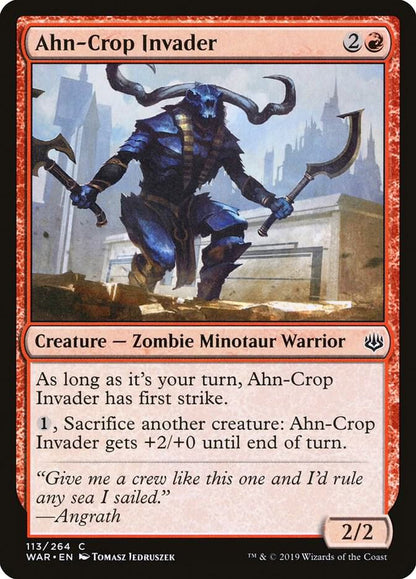 Ahn-Crop Invader 113 War of the Spark MTG C NM