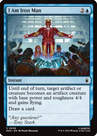 I Am Iron Man 58 Marvel Super Heroes MTG C NM