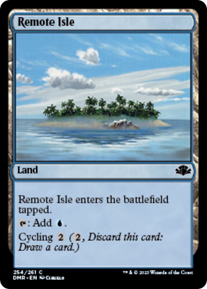 Remote Isle 254 Dominaria Remastered MTG C NM