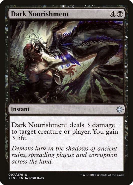 Dark Nourishment 97 Ixalan MTG UC LP
