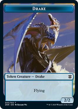 Drake Token 5 Zendikar Rising MTG Token NM