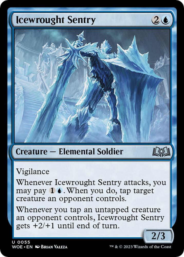 Icewrought Sentry 55 Wilds of Eldraine MTG UC NM