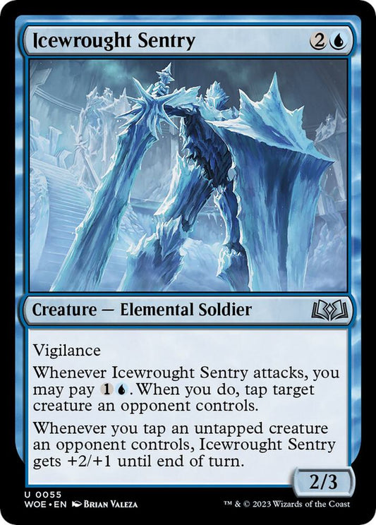 Icewrought Sentry 55 Wilds of Eldraine MTG UC NM