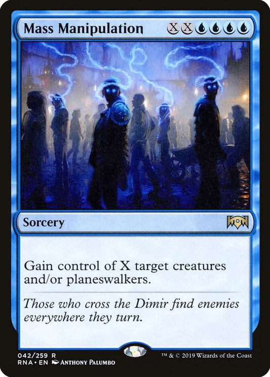 Mass Manipulation 42 Ravnica Allegiance MTG R NM