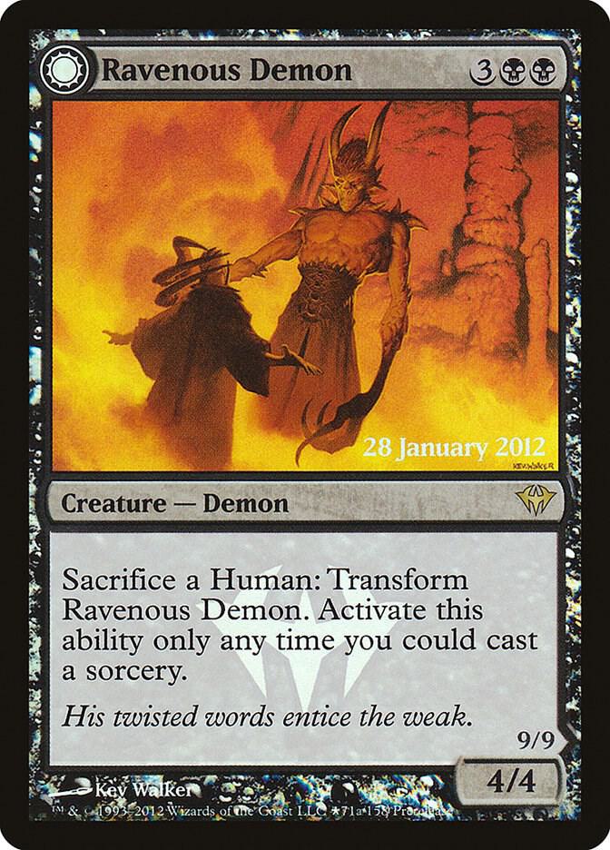 Ravenous Demon 71 Prerelease Cards MTG P Foil NM