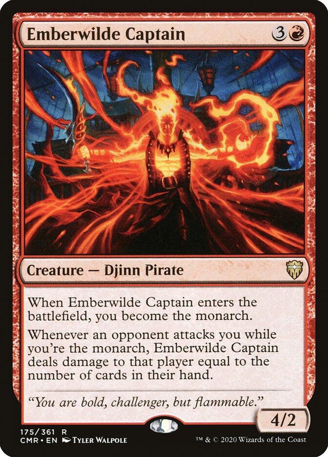 Emberwilde Captain 175 Commander Legends MTG R Foil NM