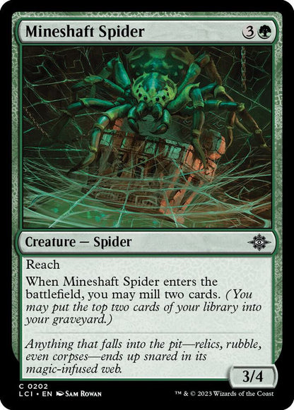 Mineshaft Spider 202 The Lost Caverns of Ixalan MTG C NM