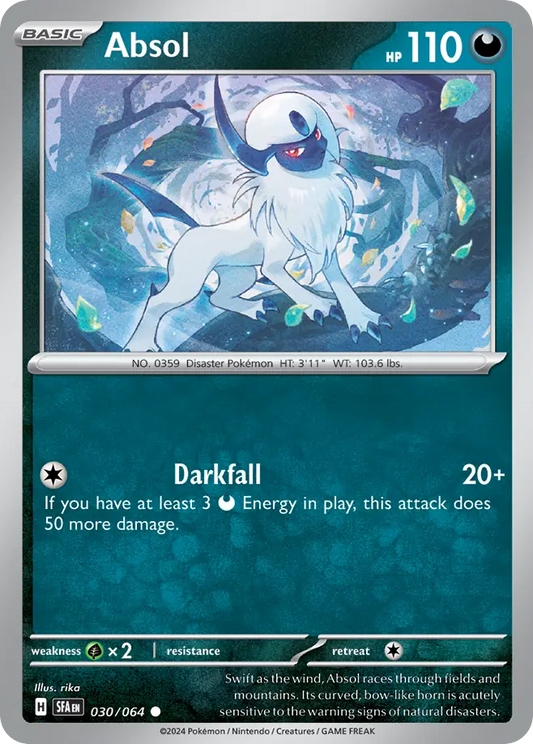 Absol 030/064 Shrouded Fable Pokemon C NM