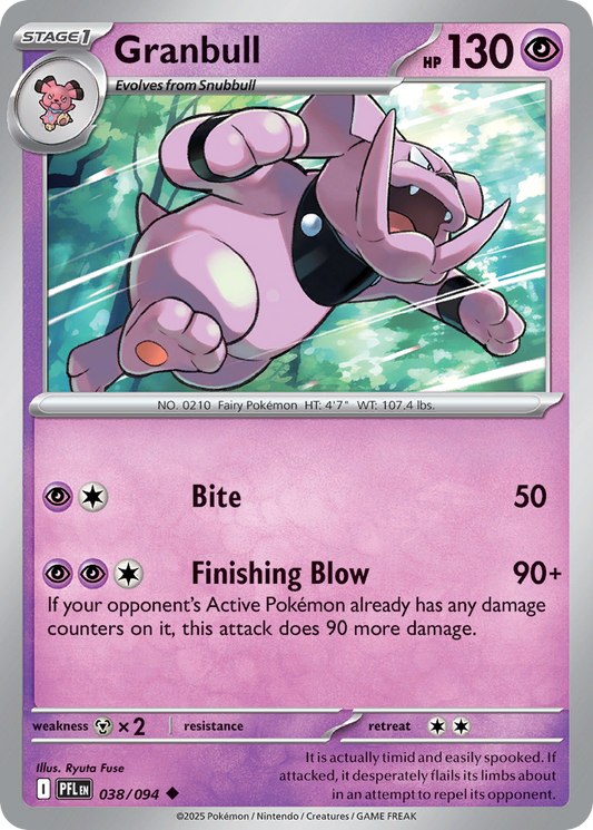 Granbull 038/094 Phantasmal Flames Pokemon UC NM