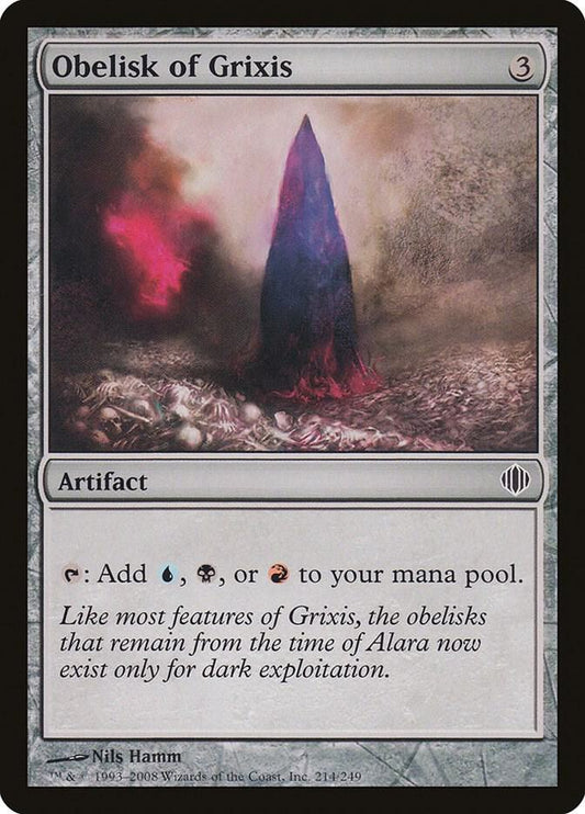 Obelisk of Grixis 214 Shards of Alara MTG C NM