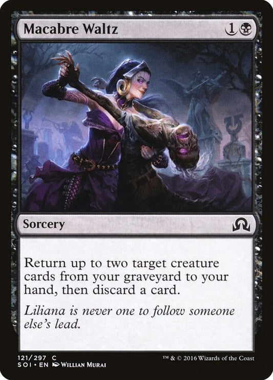 Macabre Waltz 121 Shadows over Innistrad MTG C LP