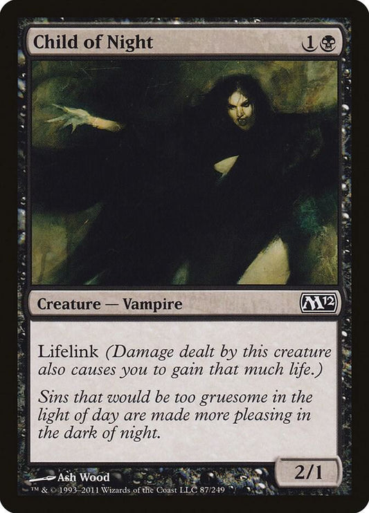 Child of Night 87 Magic 2012 (M12) MTG C NM