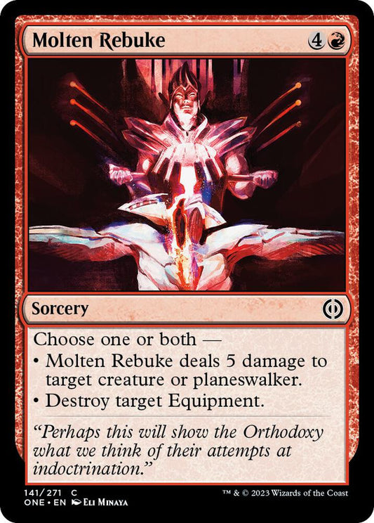 Molten Rebuke 141 Phyrexia: All Will Be One MTG C NM