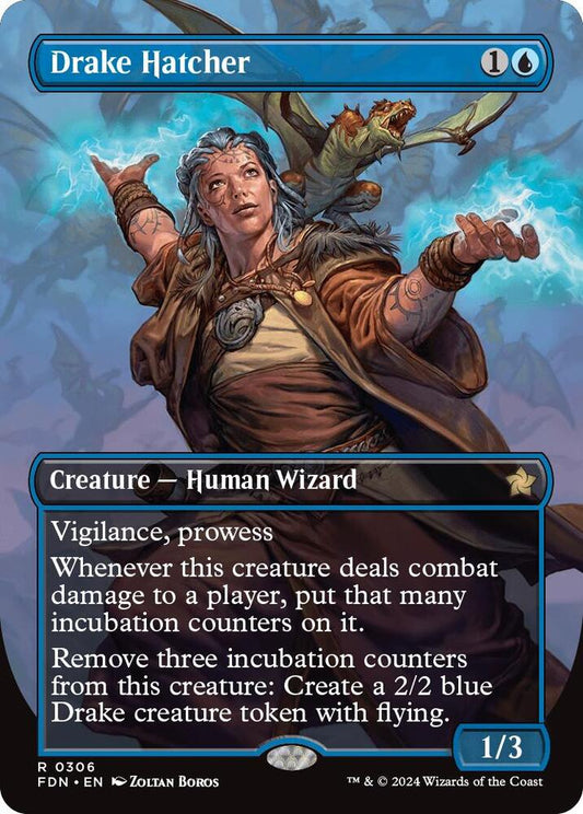Drake Hatcher (Borderless) 306 Foundations MTG R NM